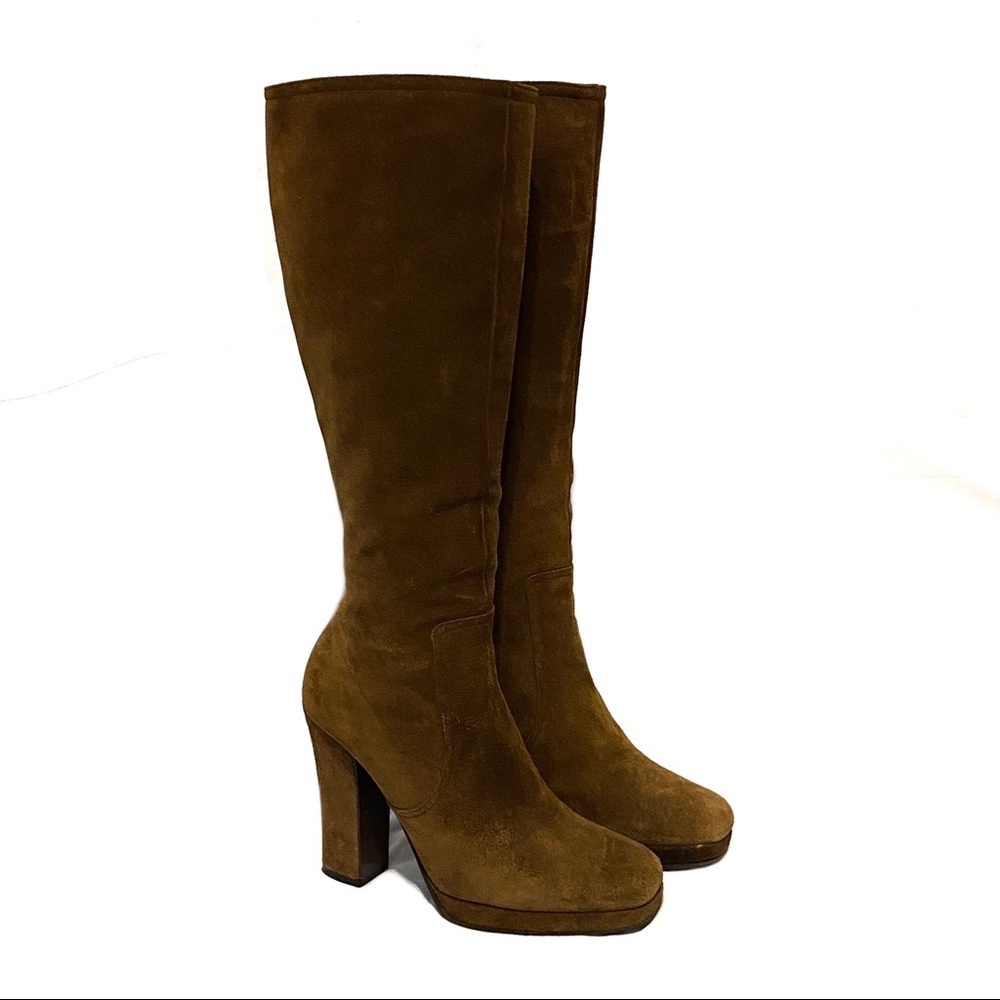 MIU MIU Calzature Donna Suede Leather Boots